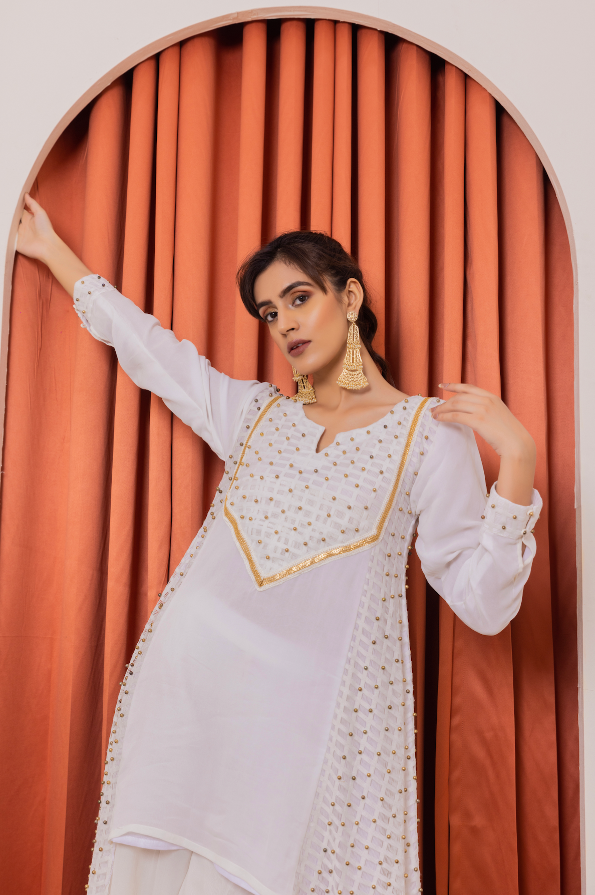 High Low Shirt with Palazzo