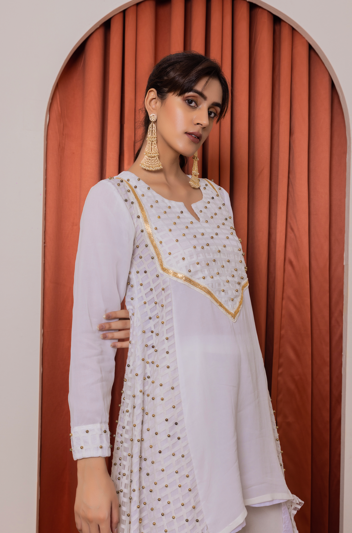 High Low Shirt with Palazzo