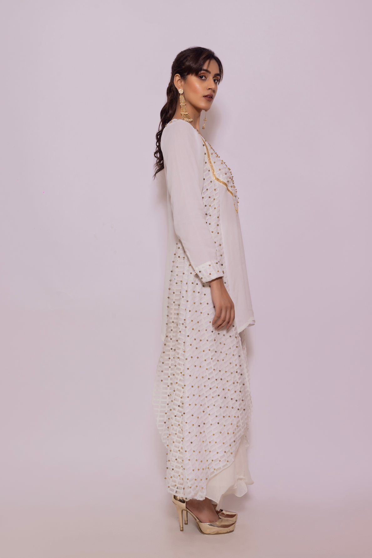 High Low Shirt with Palazzo