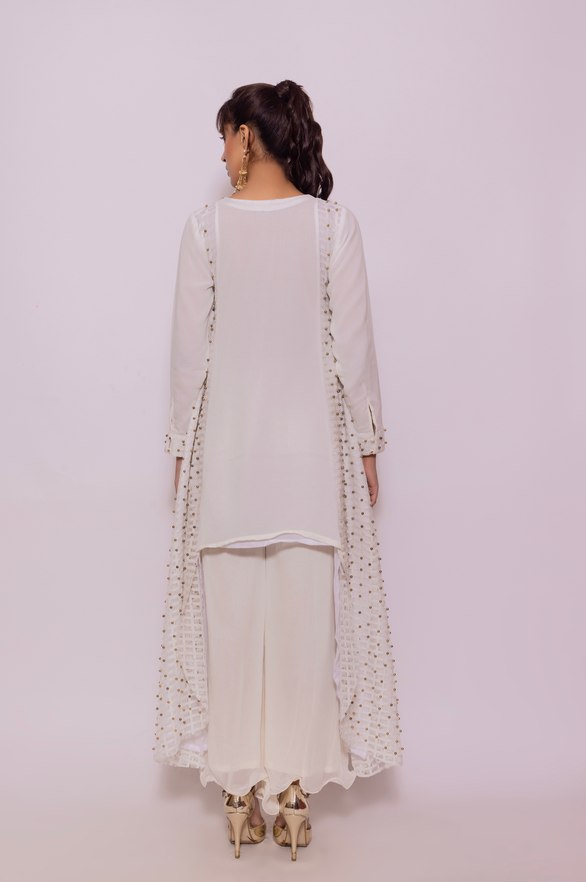 High Low Shirt with Palazzo