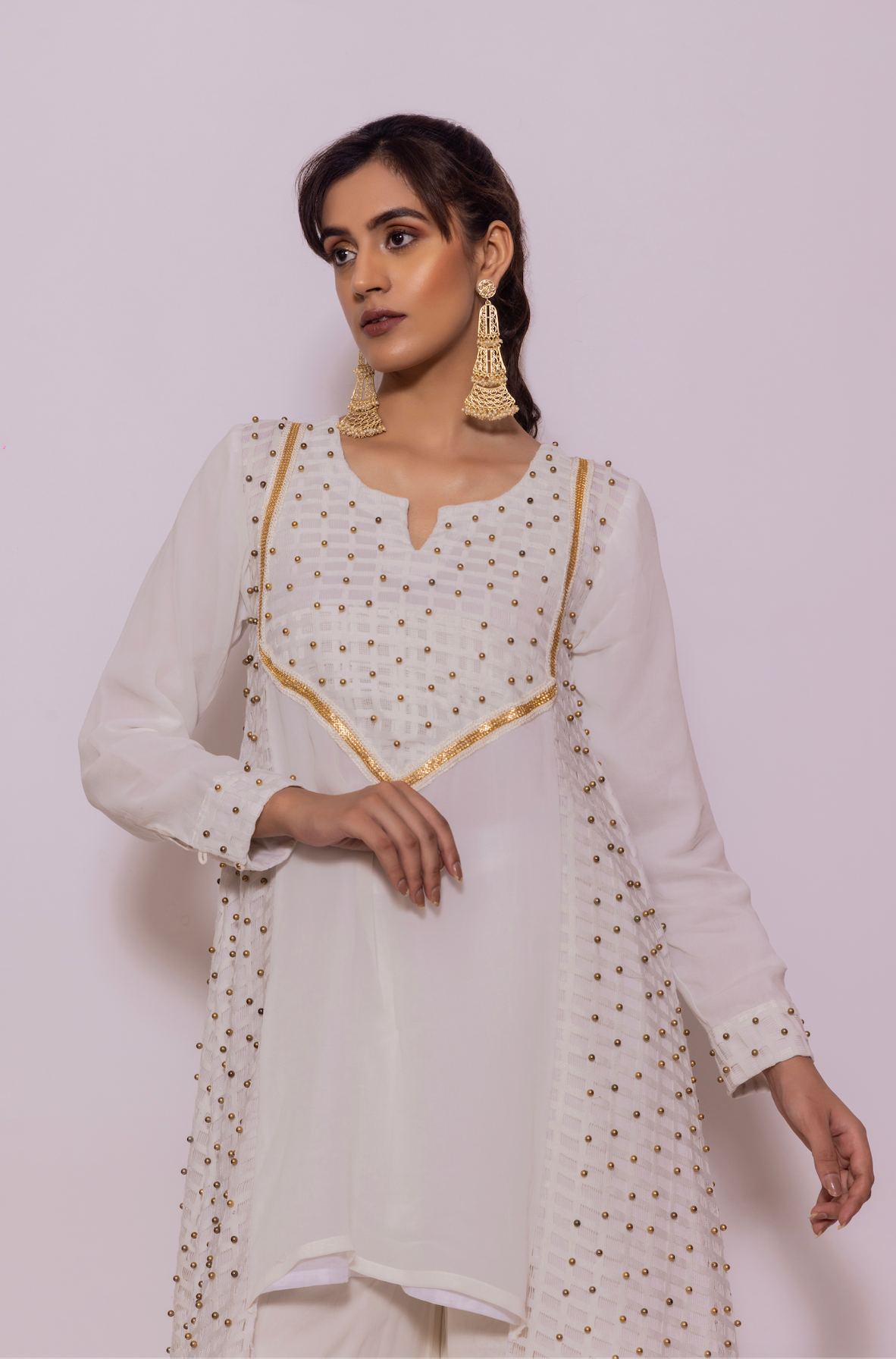 High Low Shirt with Palazzo