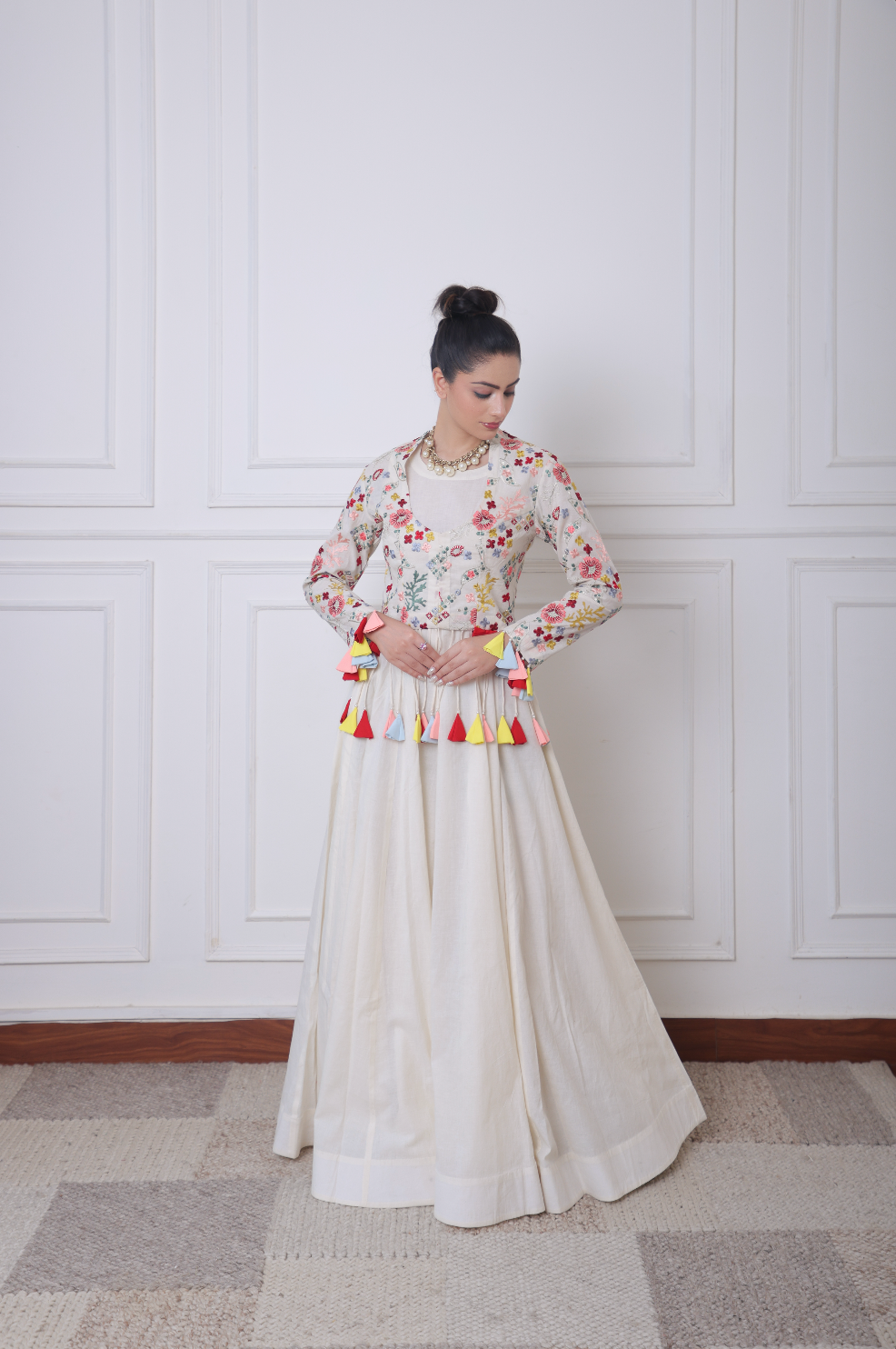Gul Jacket & Skirt Set