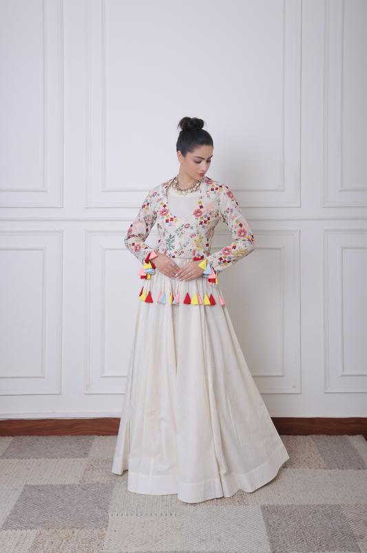 Gul Jacket & Skirt Set