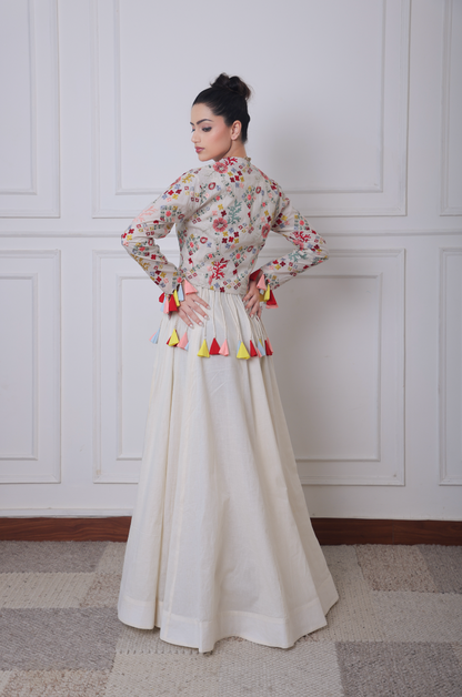 Gul Jacket & Skirt Set