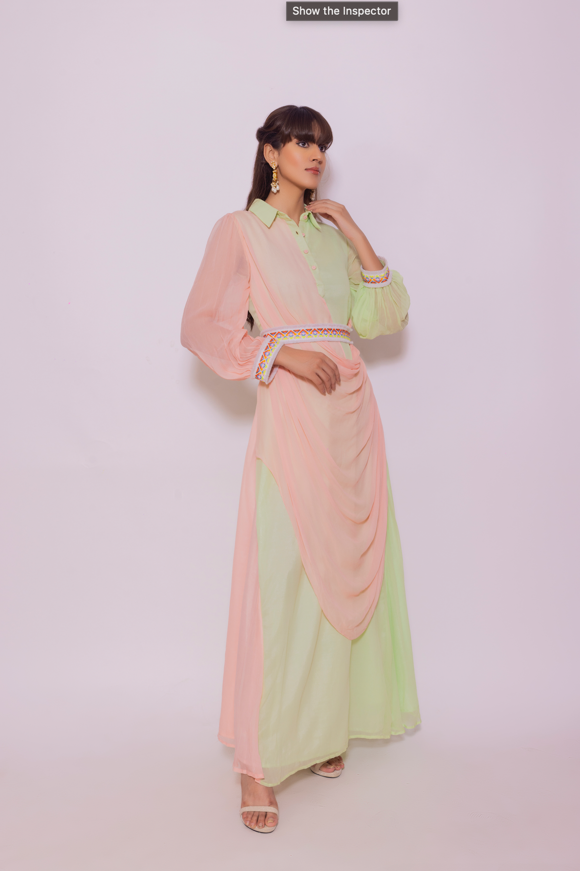 Cowl Drape Dress