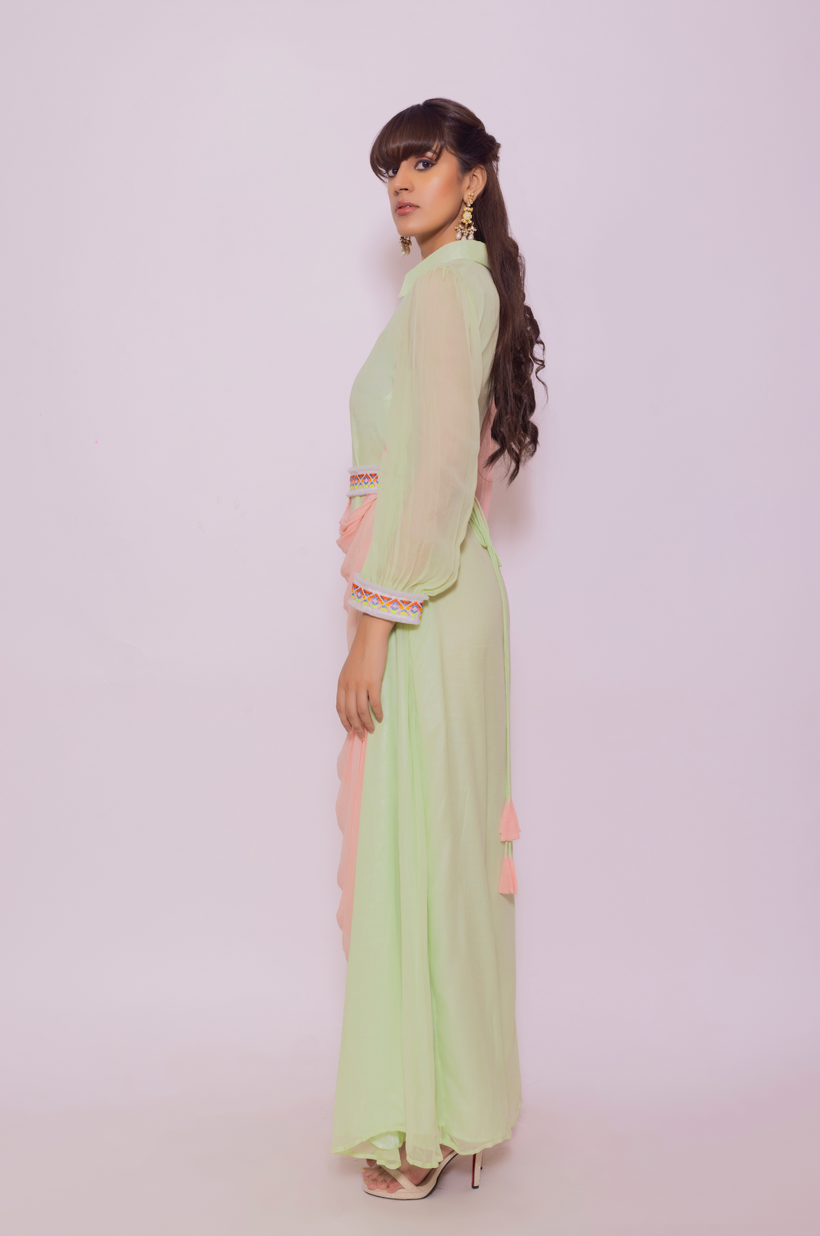 Cowl Drape Dress