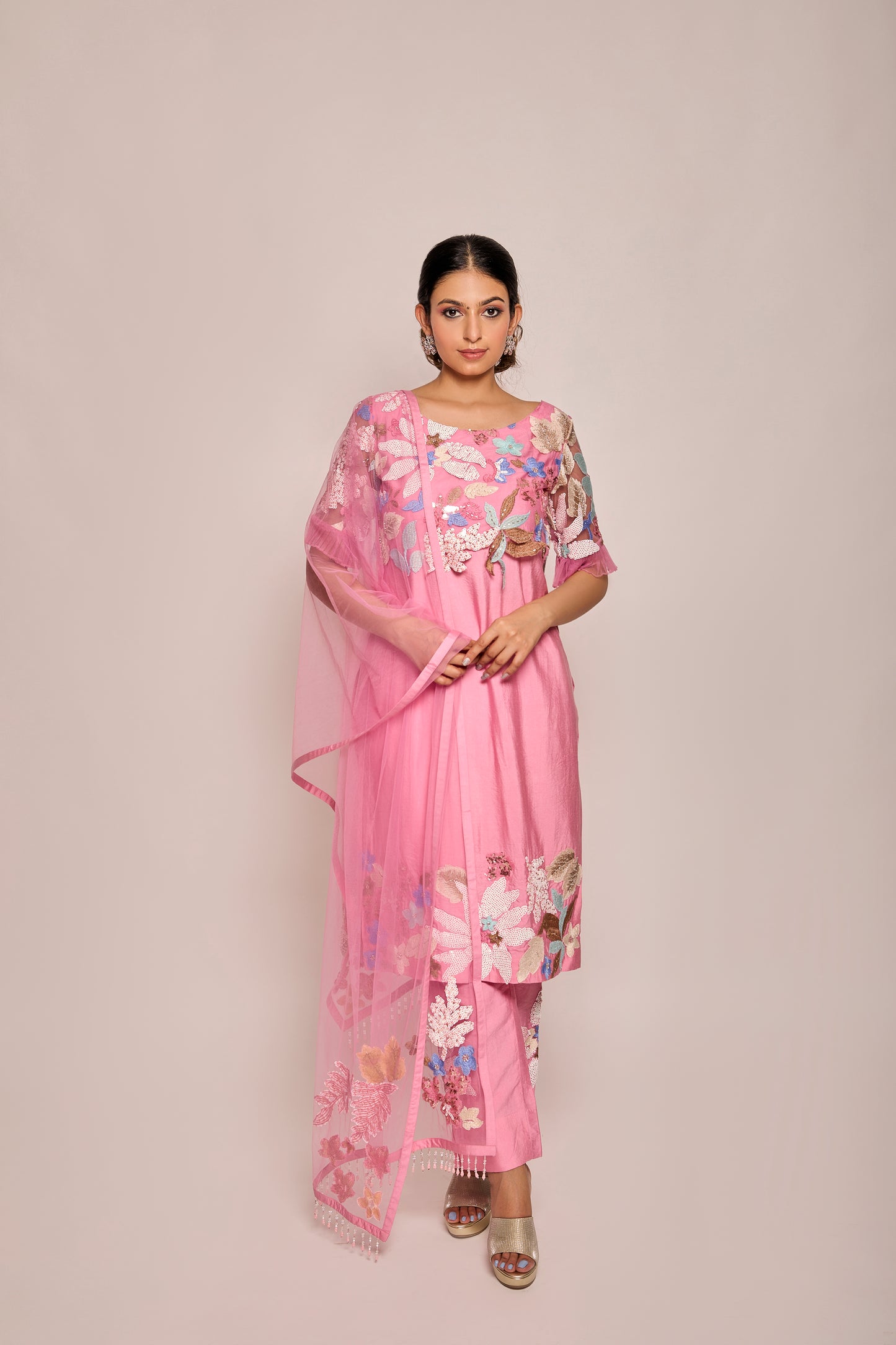 Straight Shirt With Pants And Dupatta