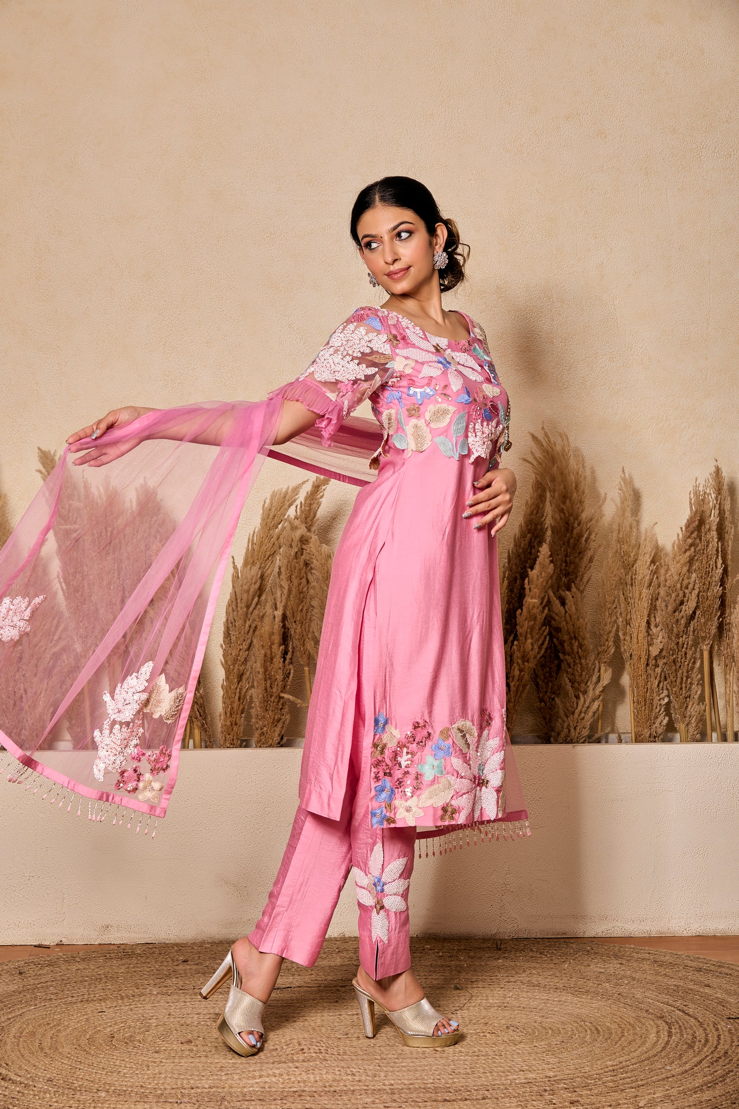 Straight Shirt With Pants And Dupatta