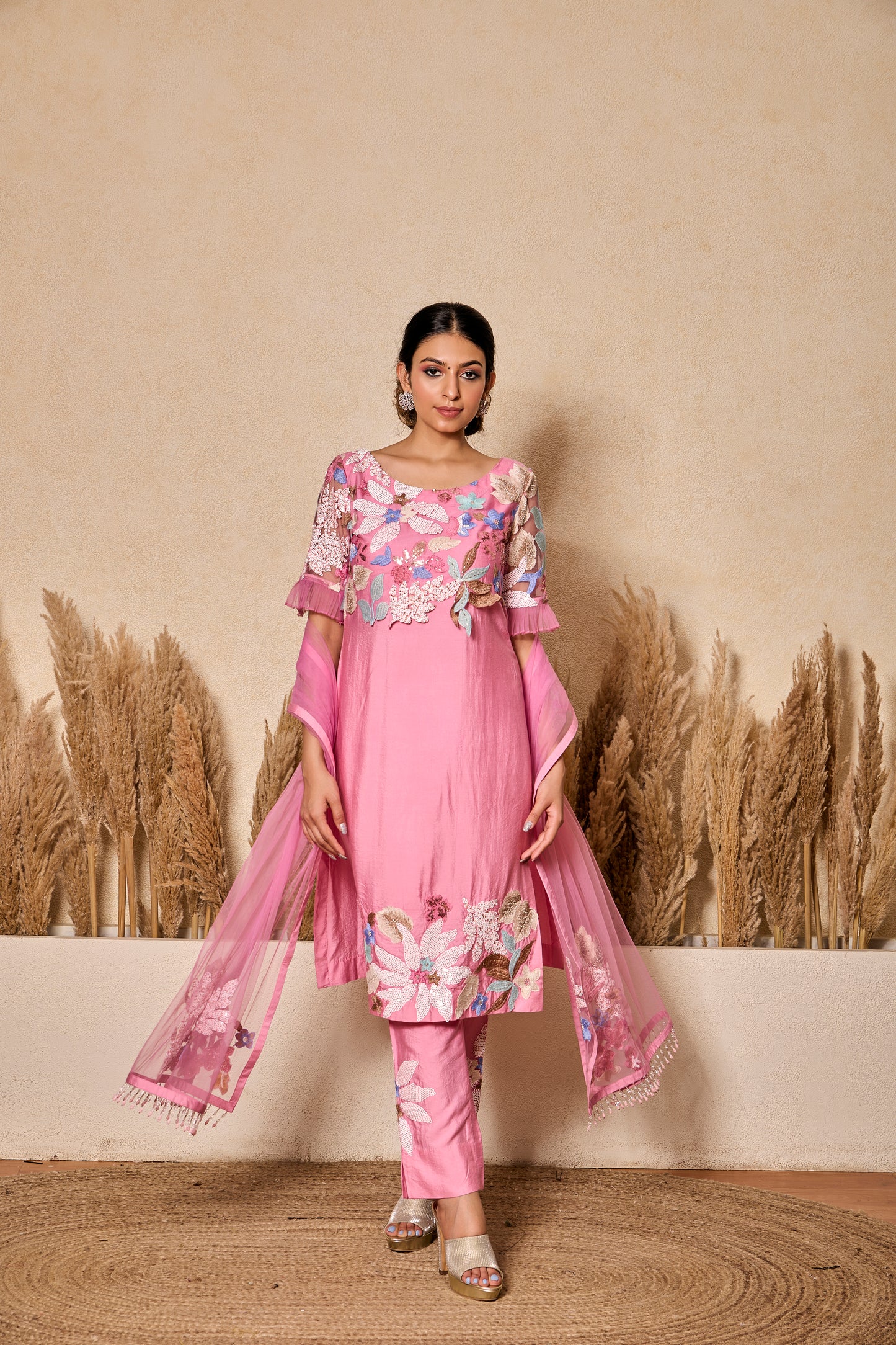 Straight Shirt With Pants And Dupatta
