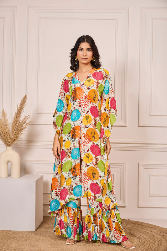 Kaftan Shirt with Pleated Pants