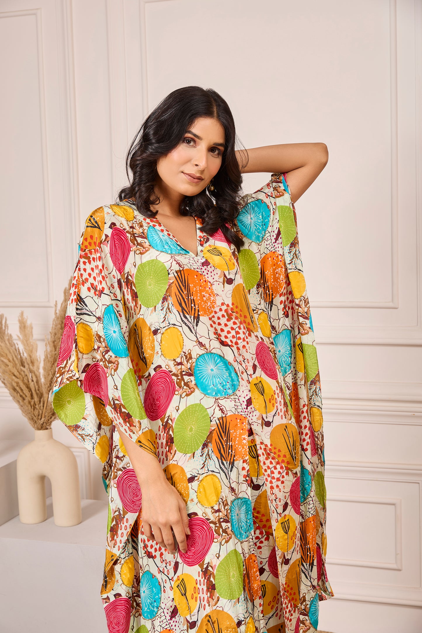 Kaftan Shirt with Pleated Pants