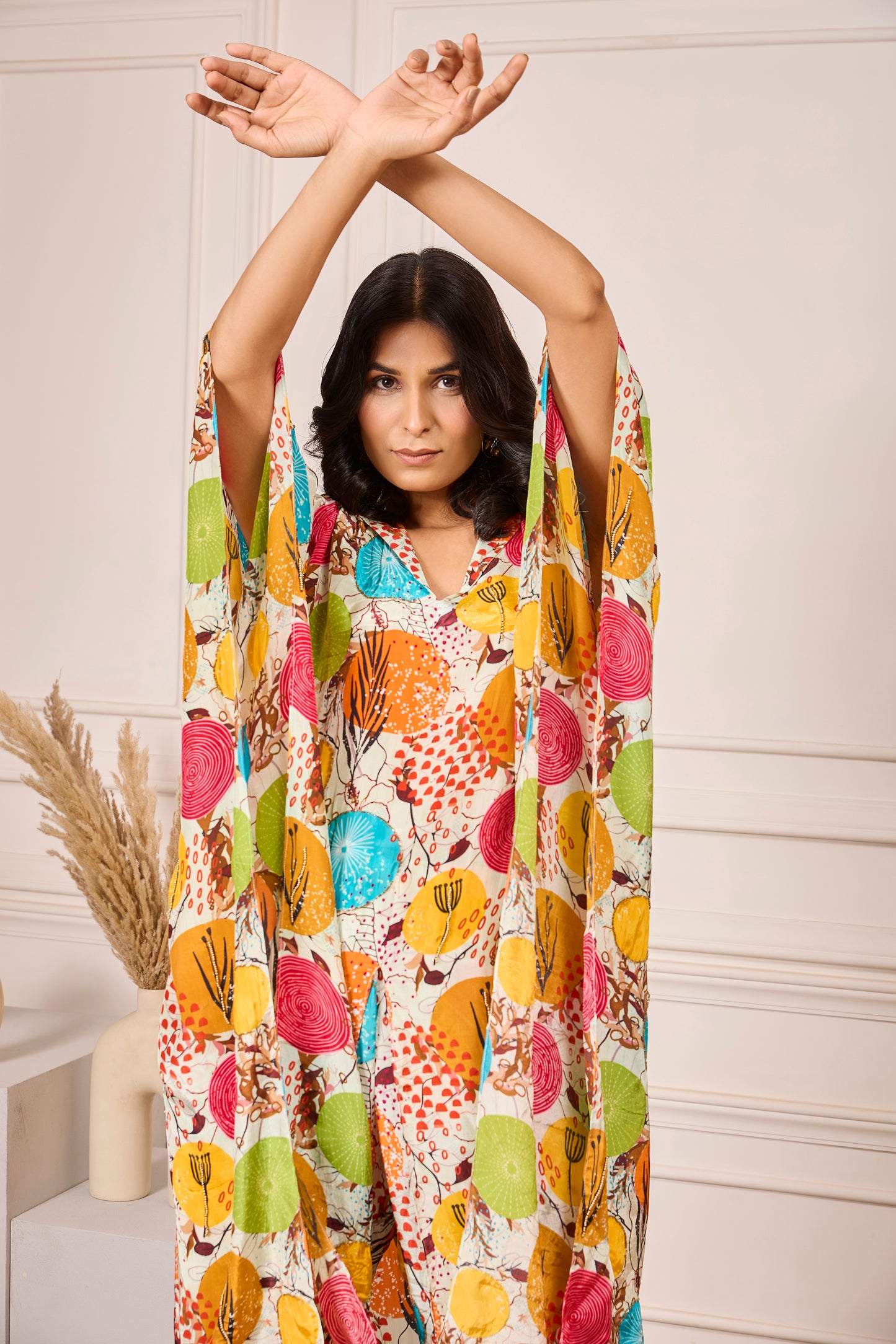 Kaftan Shirt with Pleated Pants
