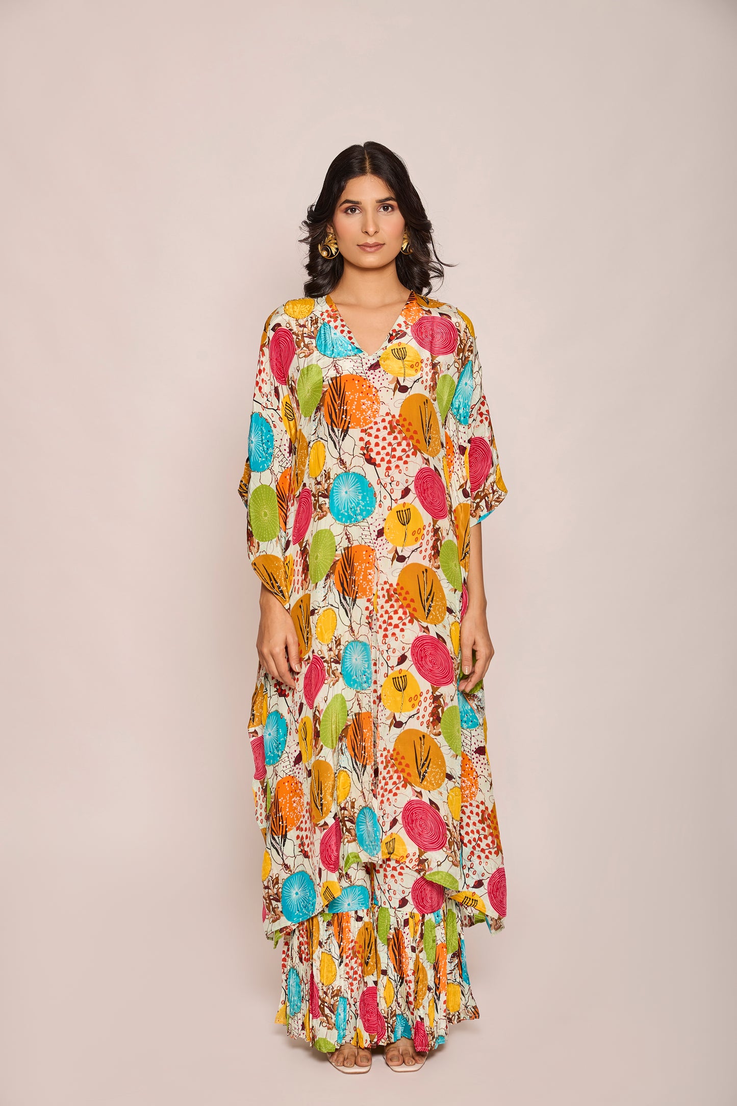 Kaftan Shirt with Pleated Pants