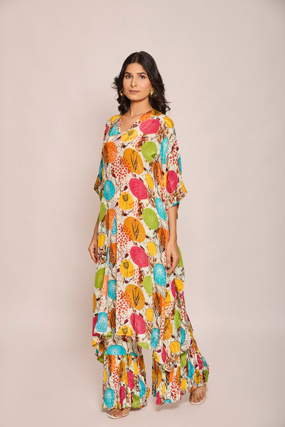 Kaftan Shirt with Pleated Pants