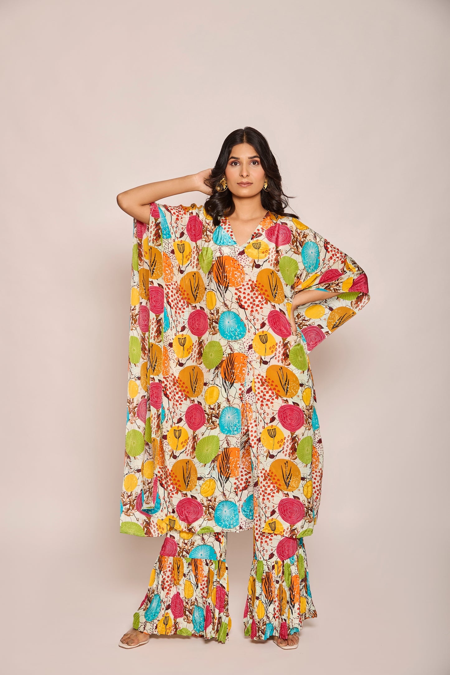 Kaftan Shirt with Pleated Pants