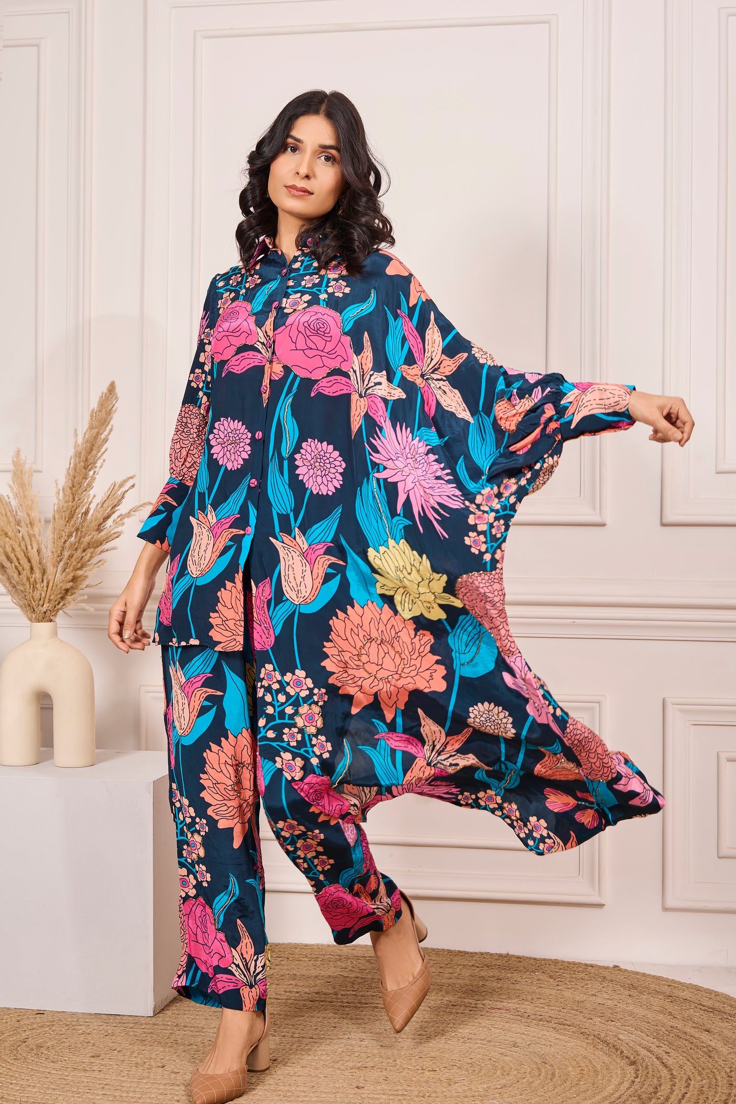One Side Kaftan Co-ord Set