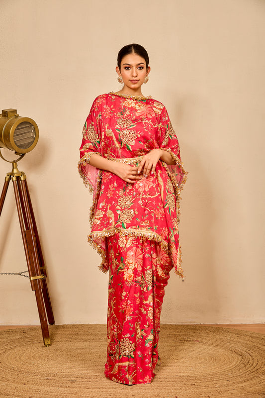 Stitched Saree with 3 Drape Styles