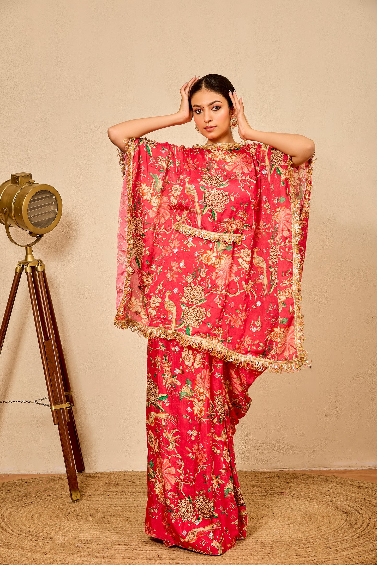 Stitched Saree with 3 Drape Styles