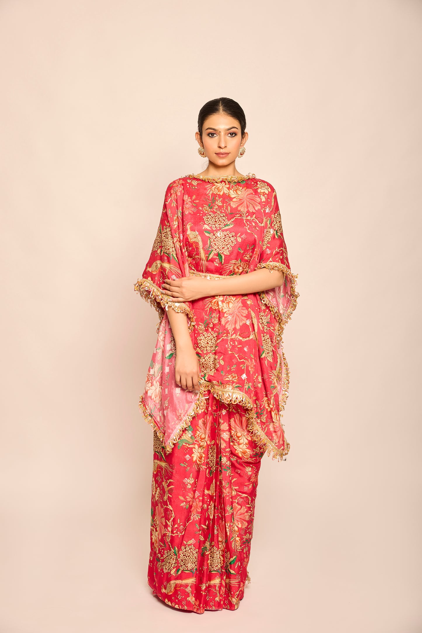 Stitched Saree with 3 Drape Styles
