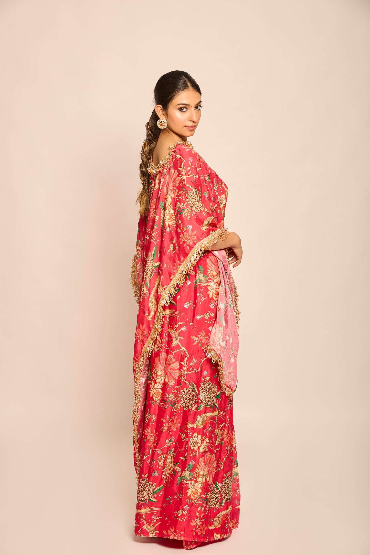 Stitched Saree with 3 Drape Styles