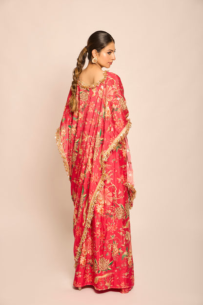 Stitched Saree with 3 Drape Styles
