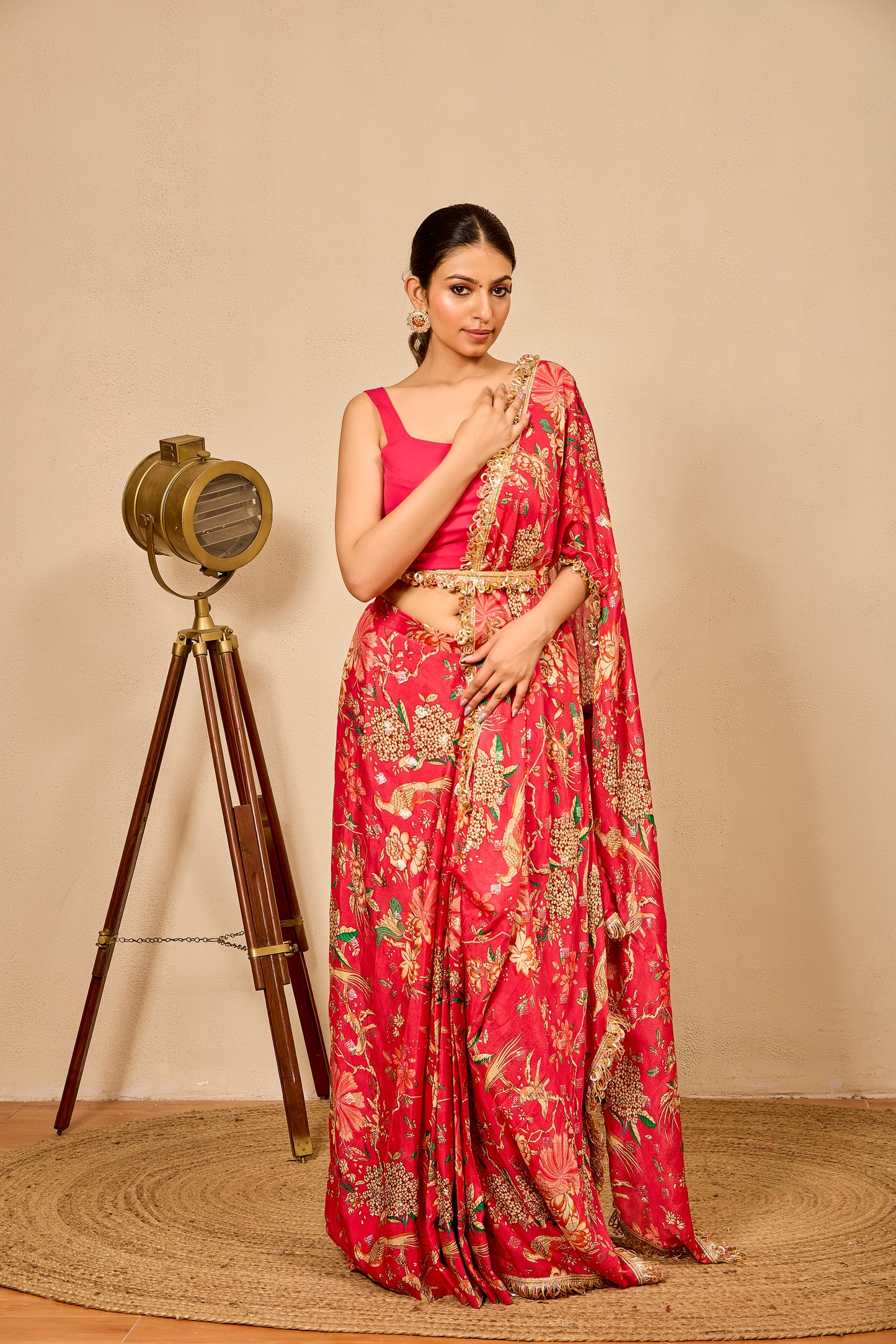 Stitched Saree with 3 Drape Styles