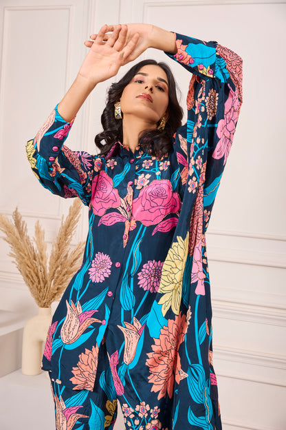 One Side Kaftan Co-ord Set
