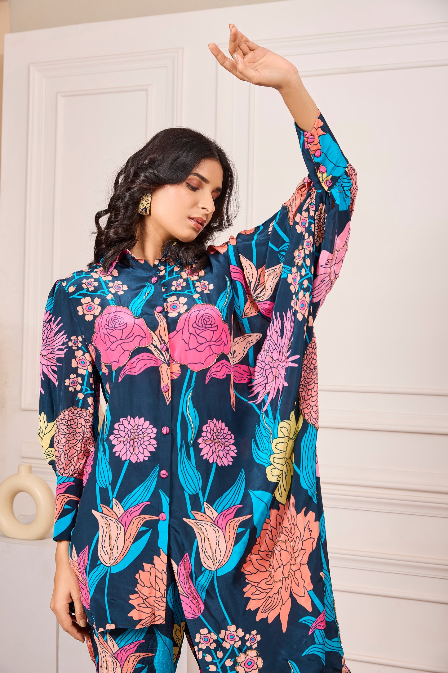 One Side Kaftan Co-ord Set