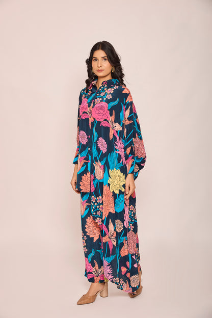 One Side Kaftan Co-ord Set