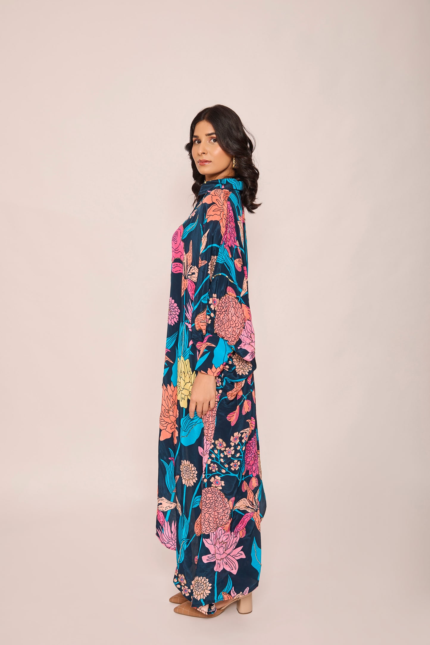 One Side Kaftan Co-ord Set